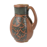 Stoneware cider pitcher from the HB Quimper Odetta manufacture