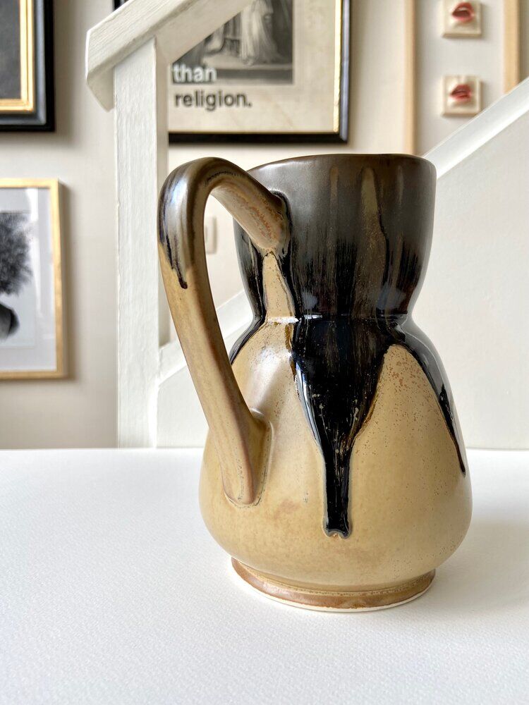 Enamel ceramic pitcher