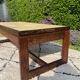 Vintage coffee table in rosewood and ceramic.