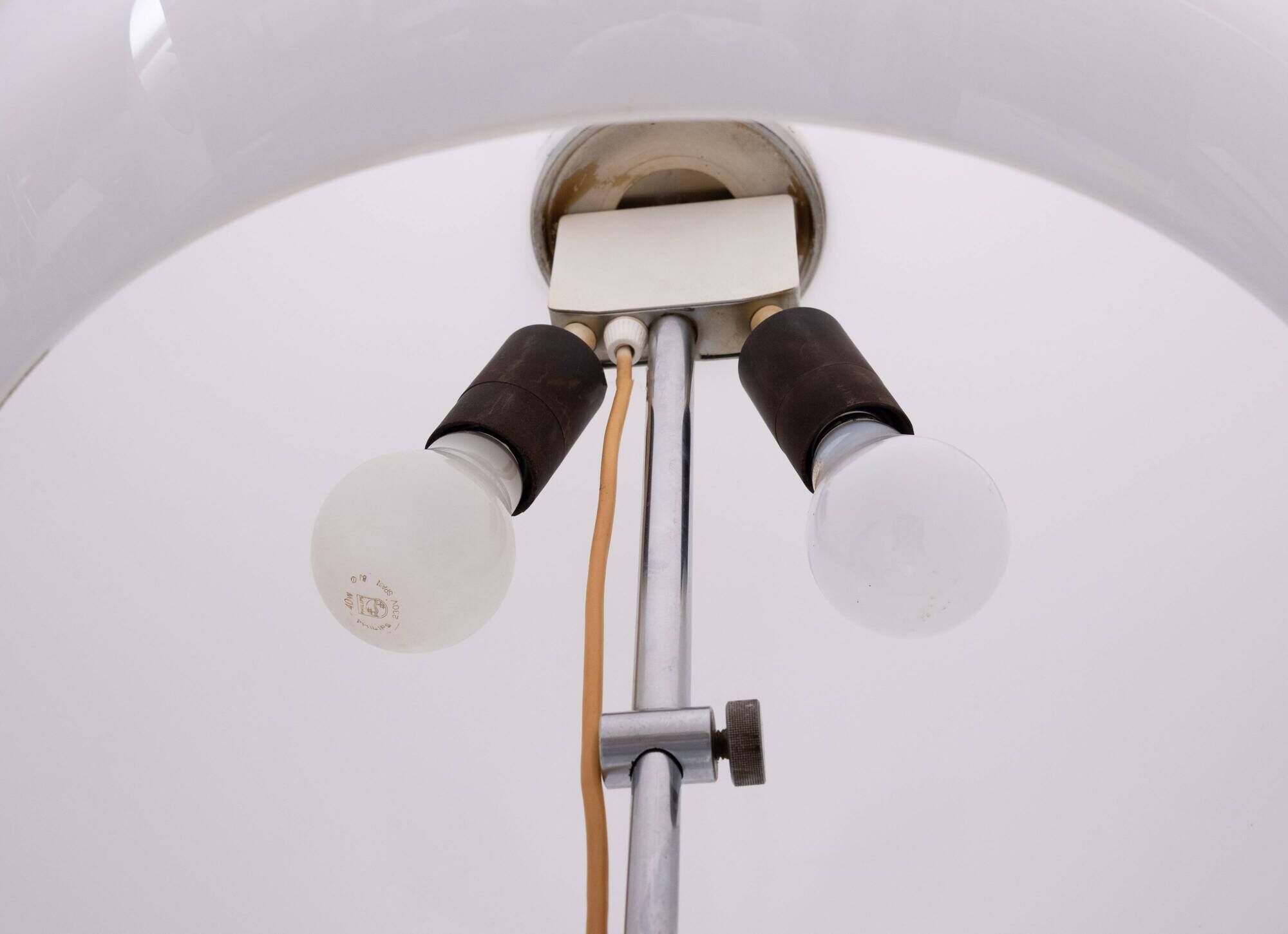 "Lucerna" floor lamp in chrome-plated steel by Harvey Guzzini for Meblo 196