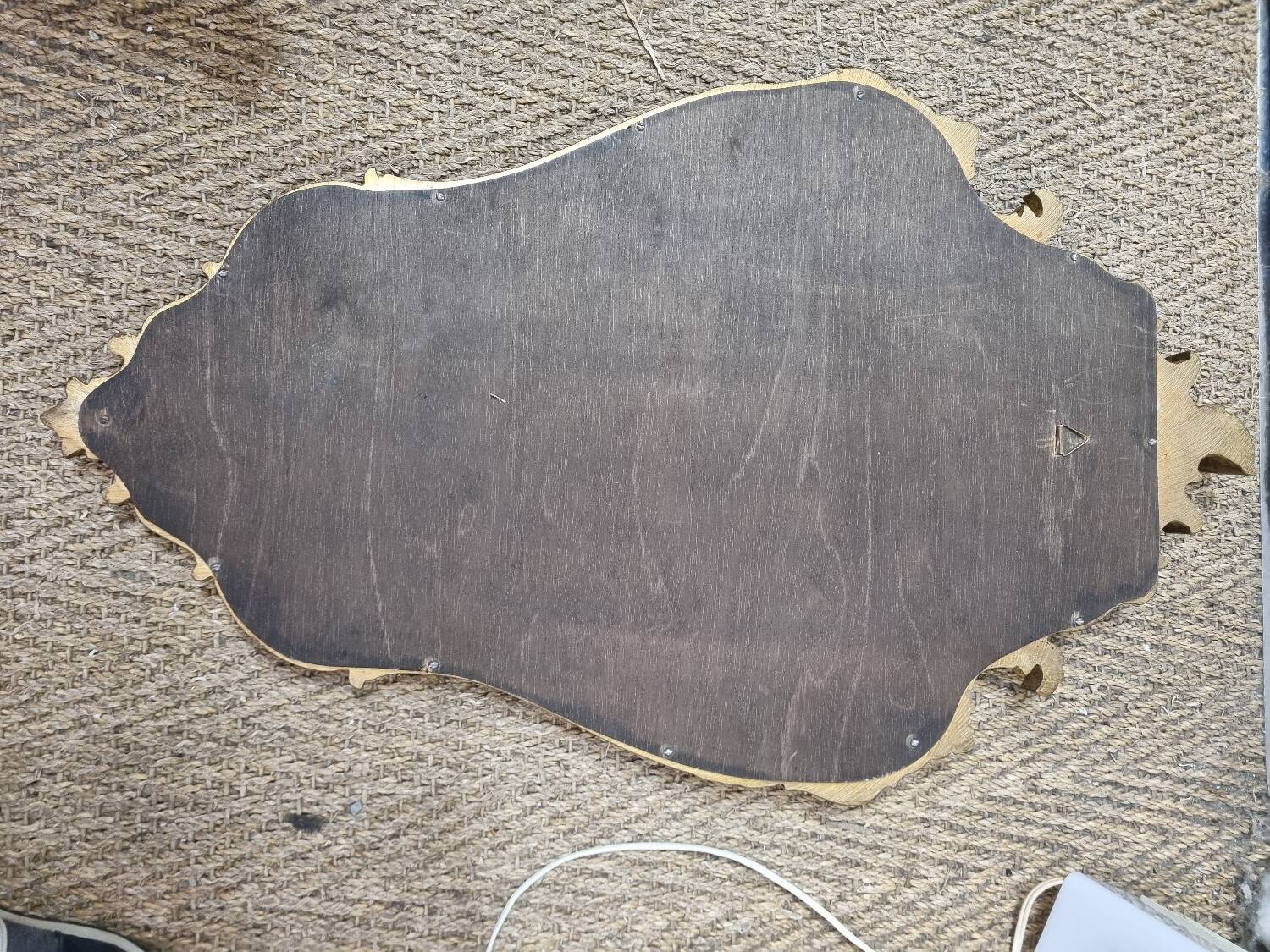 Gold baroque mirror 69x42cm