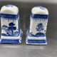 Elegant table set, Chinese porcelain, blue and white, condiments.
