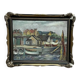 Original Swedish Oil on Panel – “Village and Harbour” by G. Fogler – Signed – Vintage & Framed – 49 × 39 cm (19.2" × 15.3")