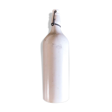 Bouteille en grès blanche vernissée