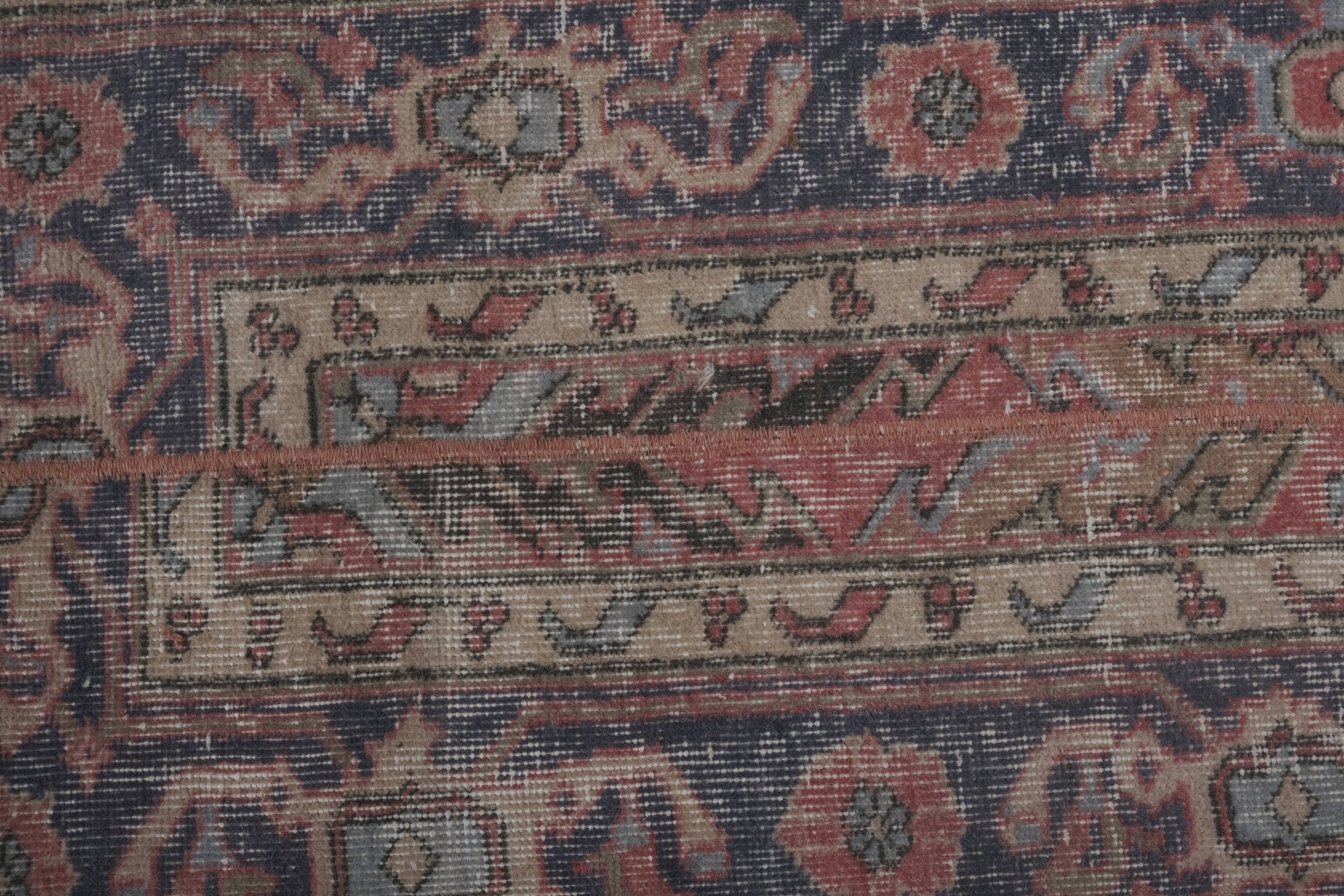 Vintage Turkish rug from Oushak, handwoven 66x730 cm