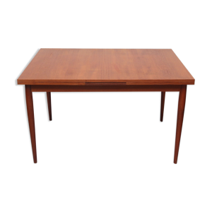 Table à manger extensible des années 1960 en teck de lübke