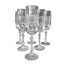 Box 6 champagne flutes in Lorraine crystal