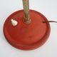 Flexible desk lamp vintage Aluminor in red lacquered metal. Year 50