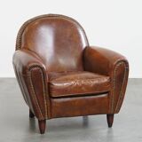 Cowhide Leather Design Armchair