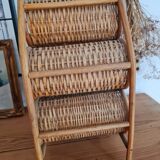 Rattan bottle holder