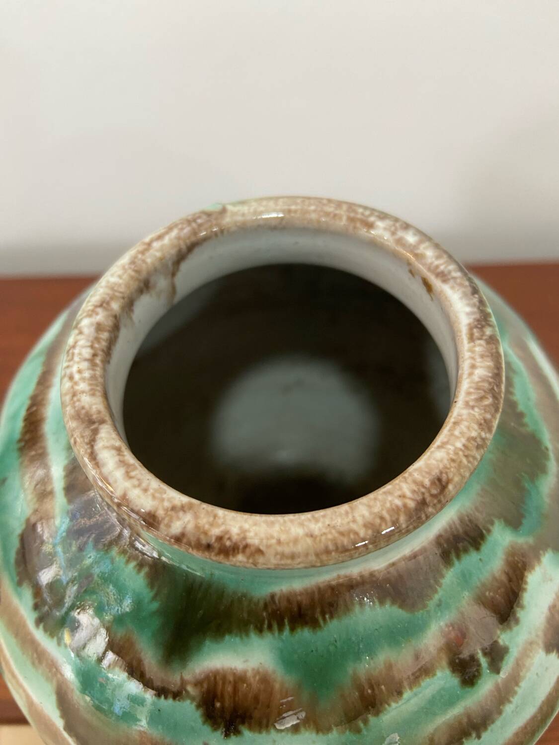 Vintage signed ceramic vase