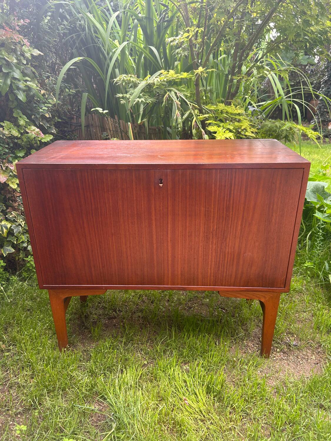 Small vintage teak sideboard