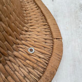 Vintage colonnial hat in woven rush