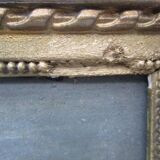 Old oil on panel - seaside landscape