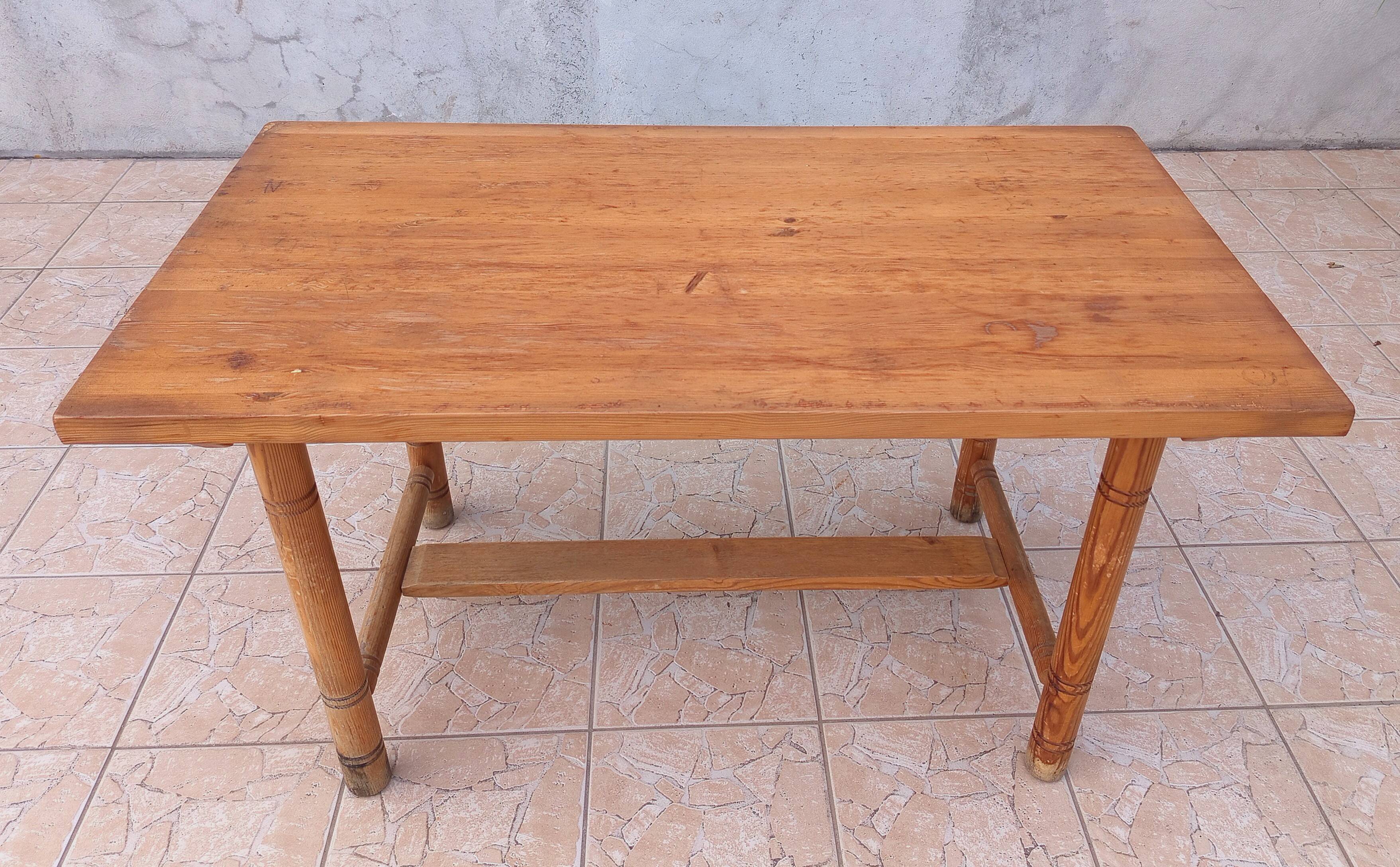 Vintage solid pine table