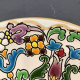Decorative plate, made in spain floral, signed jose royo vilar, spain