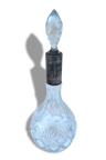 Carafe cristal taillé géométrique Saint Louis et argent minerve