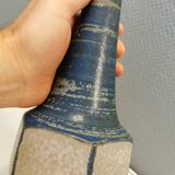 Beautiful ceramic table lamp in Grey/Blue glaze, made by Michael Andersen Denmark ( The 3 Fishes)