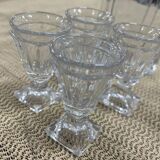 Carafe and 4 glass aperitif glasses