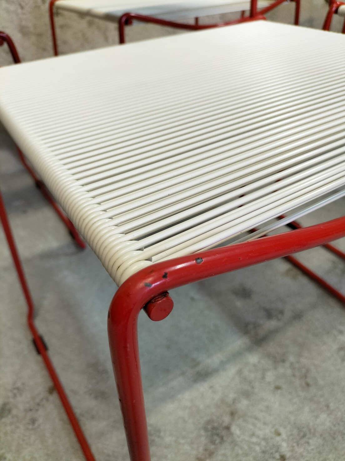 Set of six "Spaghetti" chairs by Giandomenico Belotti