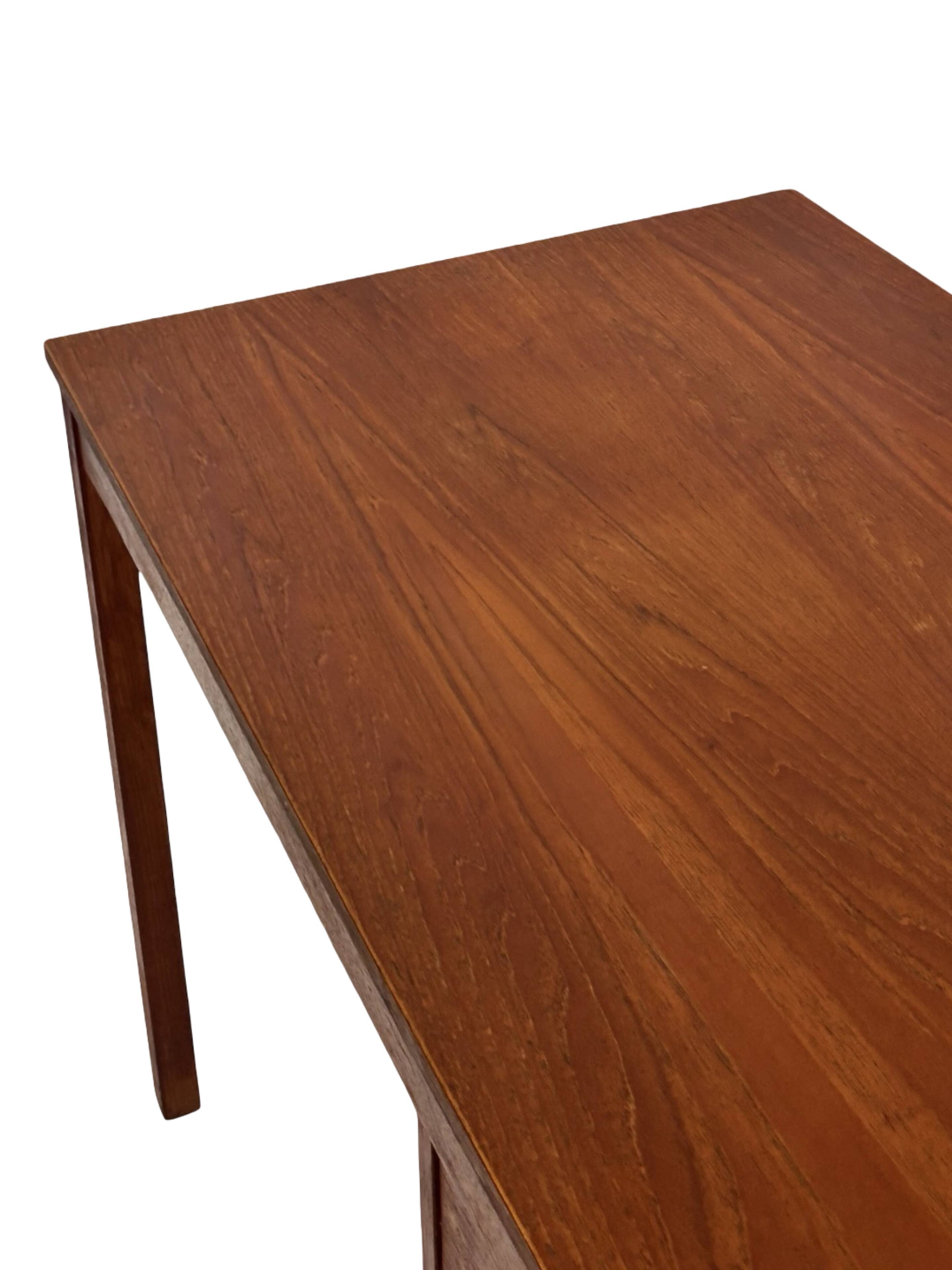 Vintage Danish teak compact Domino Mobler desk, 1960s