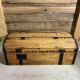 Old wooden trunk