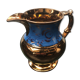 Former jersey pitcher golden ceramics - vintage blue