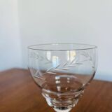 7 verres anciens fait main ciselés