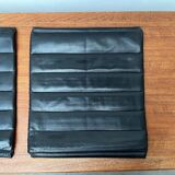 Leather cushion for postmodern Kreuzschwinger chair by Till Behrens, 1980s, set of 2.
