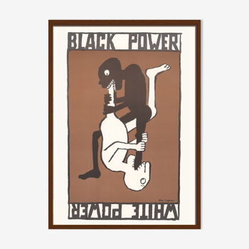 Affiche black power white power. Tomi Ungerer