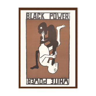 Affiche black power white power. Tomi Ungerer