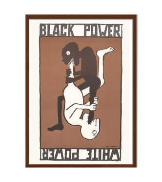 Affiche black power white power. Tomi Ungerer