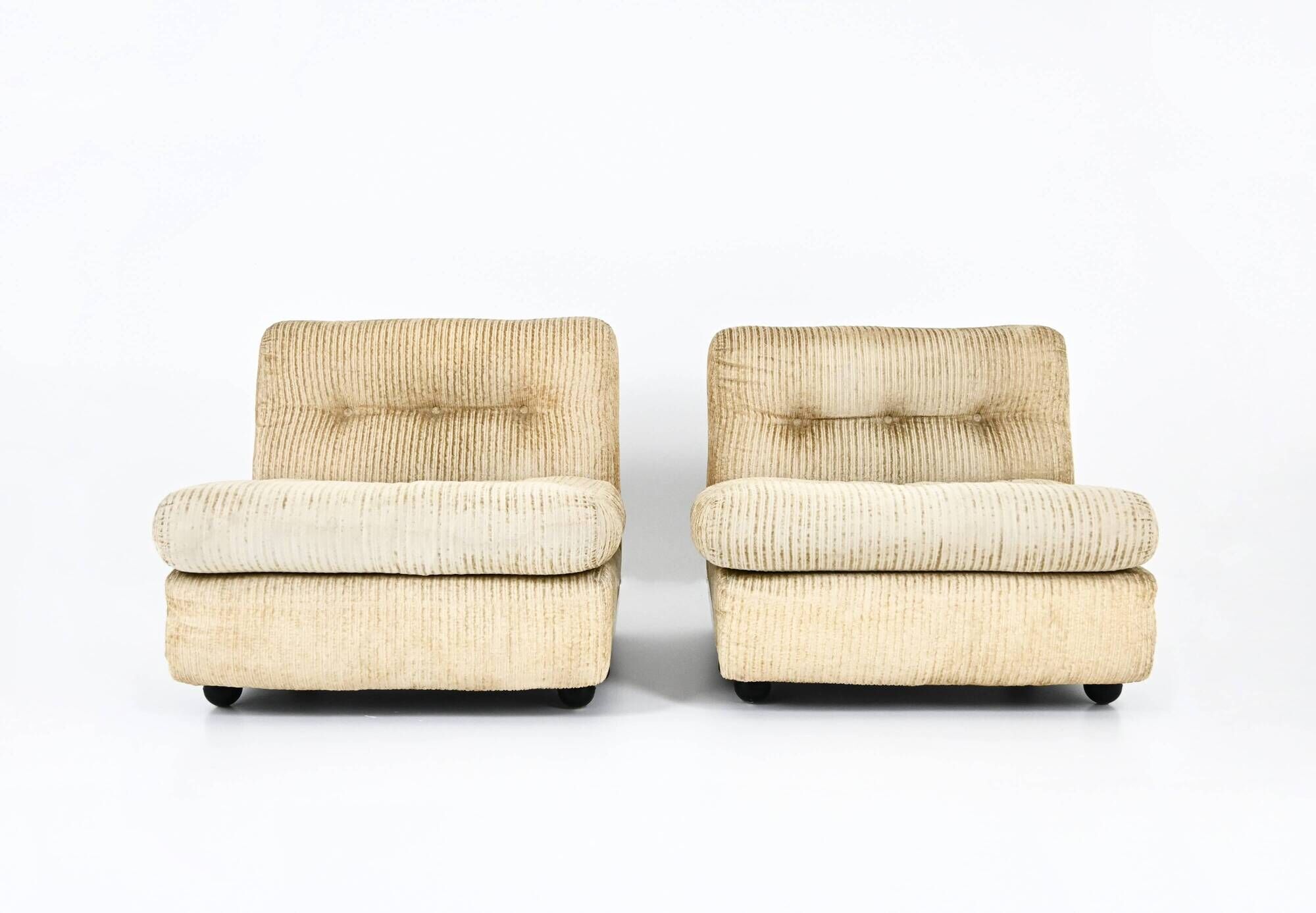 Paire de Fauteuils « Amanta » par Mario Bellini pour B&B Italia, 1970s