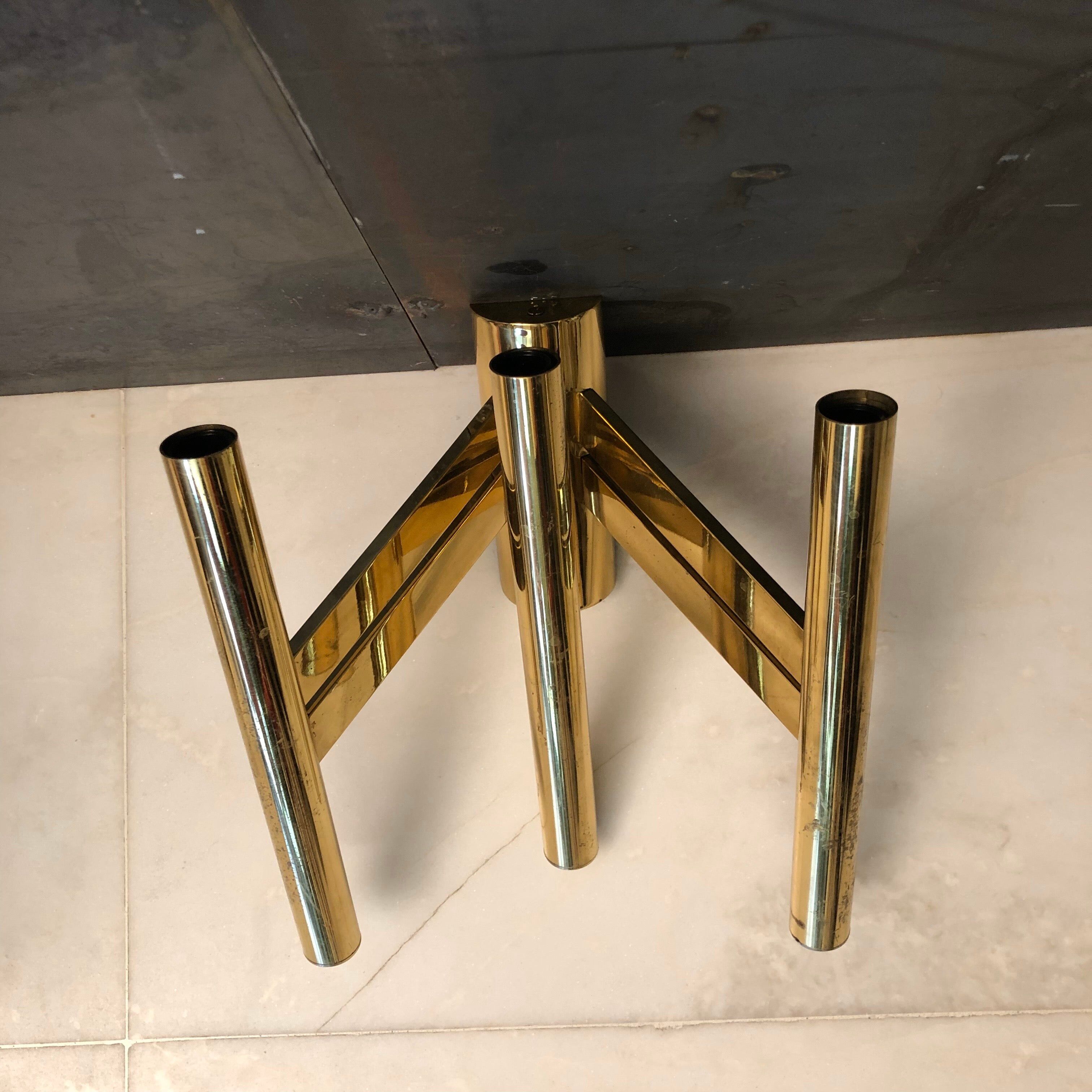 Single brass sconce from Sciolari, italy, 1970