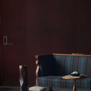 Oak canapé adorned with original upholstery, Nordic classicism, Sweden, 1930s.