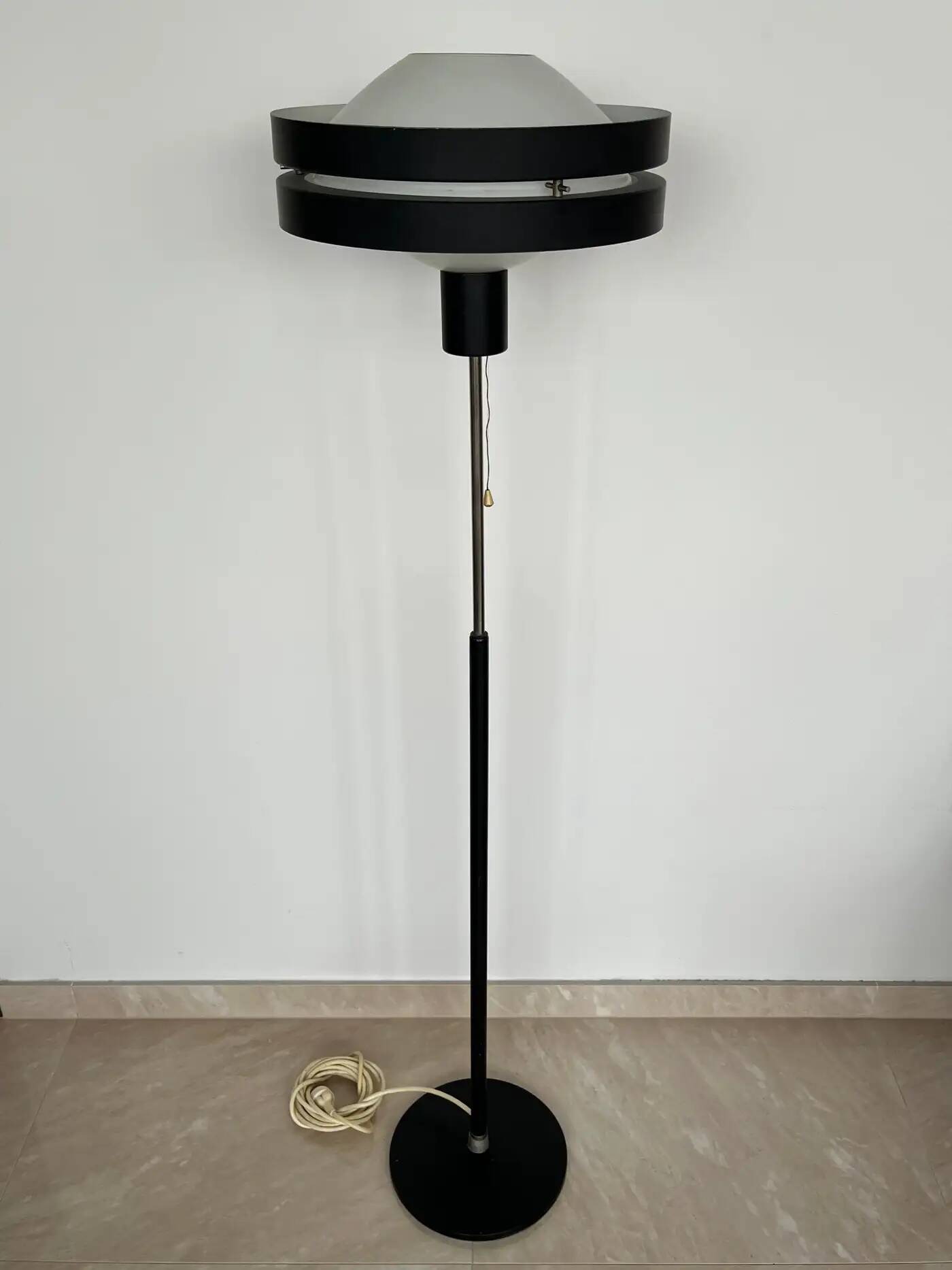 Midcentury CE AGE floor lamp Saturn, Jaroslav Bejvl, Kamenicky Senov, 1970s