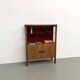 1950s Brazilian modernist library in exotic wood and lacquer