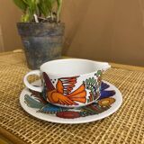 Vintage Acapulco pot with saucer