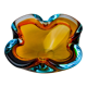Multicolored Sommerso ashtray by seguso, murano glass, Italy, 1970