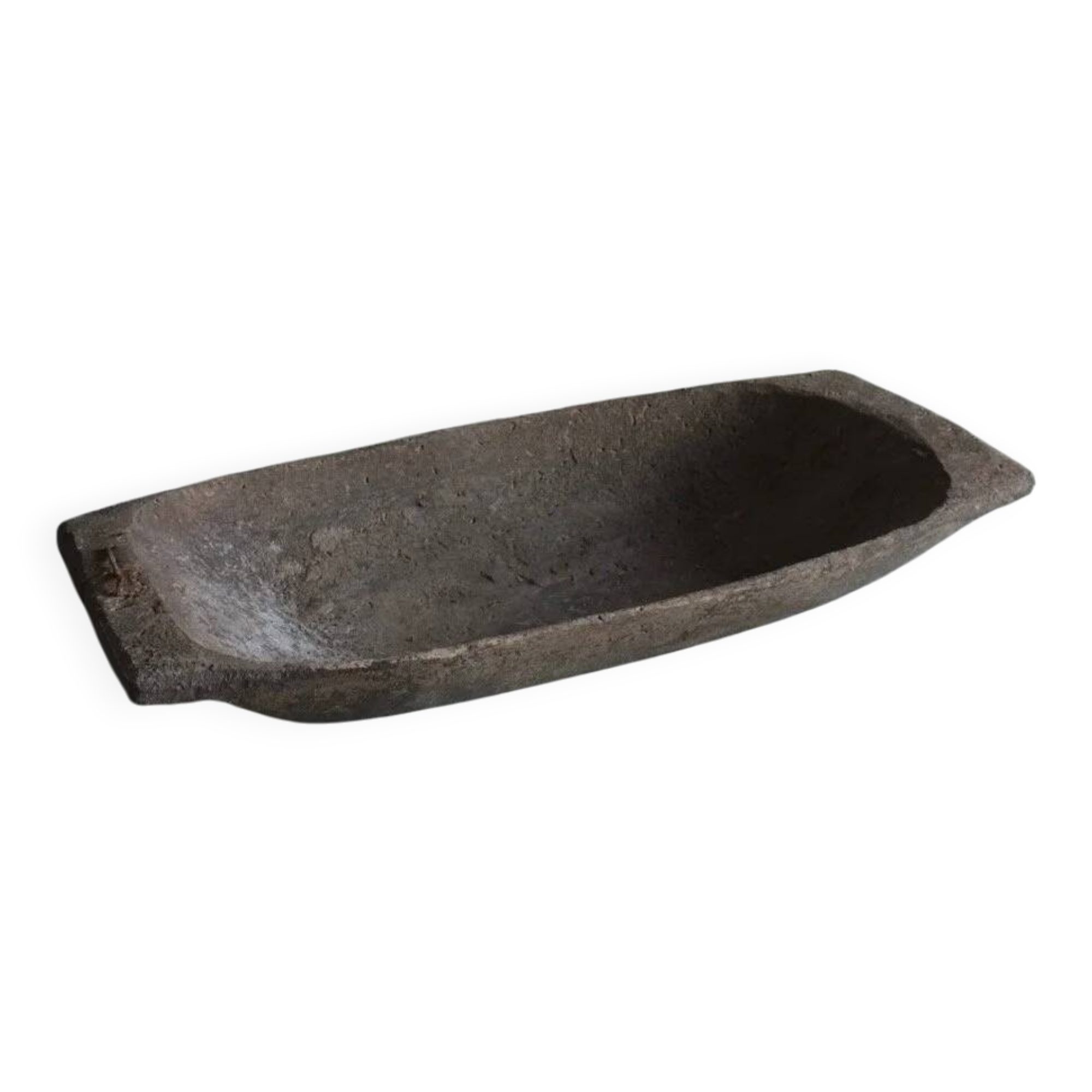 Small rustic carved wooden bowl