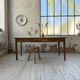 Cherry farmhouse table with spindle legs, 1950s