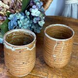 Pyrite stoneware mugs from Vallauris