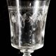 6 engraved antique wine glasses