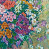Flowers signed Russian school 20th century
