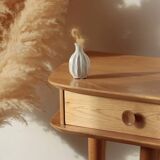 Solid oak tripod console table – vintage & restored