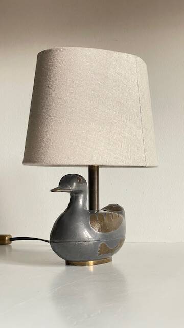 Vintage duck lamp