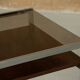 Rosewood and steel coffee table, Denmark, 1970s
