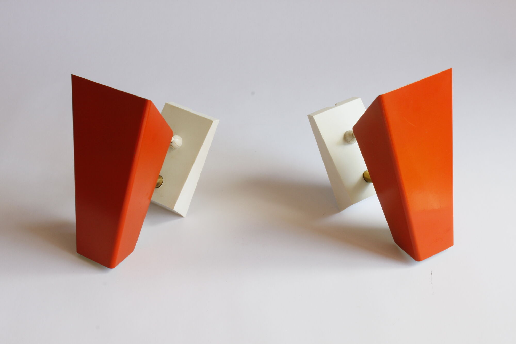 Orange wall sconces by J. J. M. Hoogervorst for Anvia, 1960s