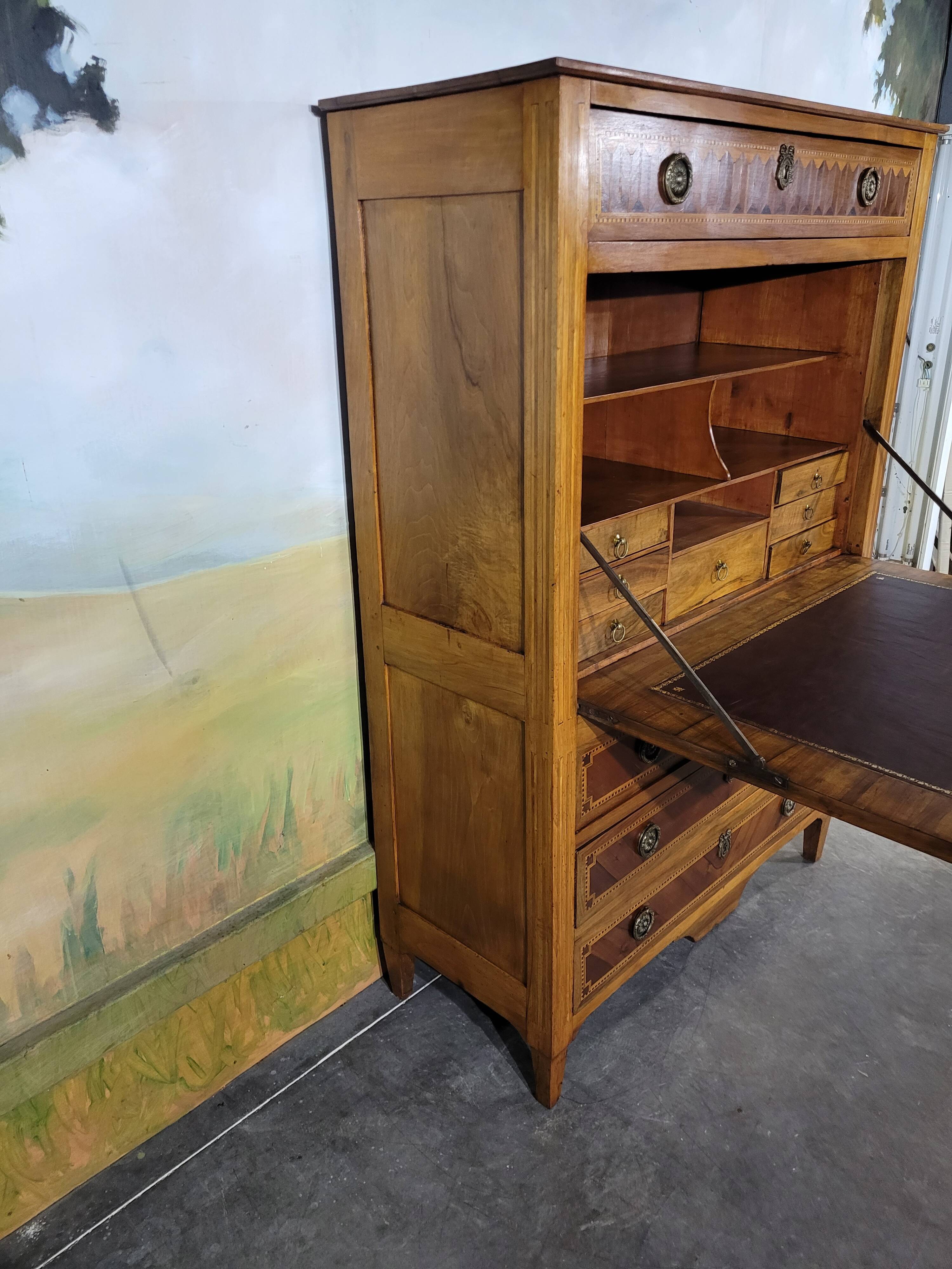 Louis XVI period marquetry secretary