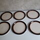 Set of 6 dessert plates La Louvière Belgium